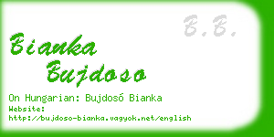 bianka bujdoso business card