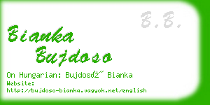 bianka bujdoso business card